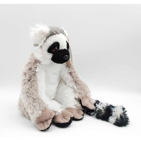 Wild Republic Plush Ringtail Lemur Realistic Stuffed Animal 11" - Picture 2 of 5